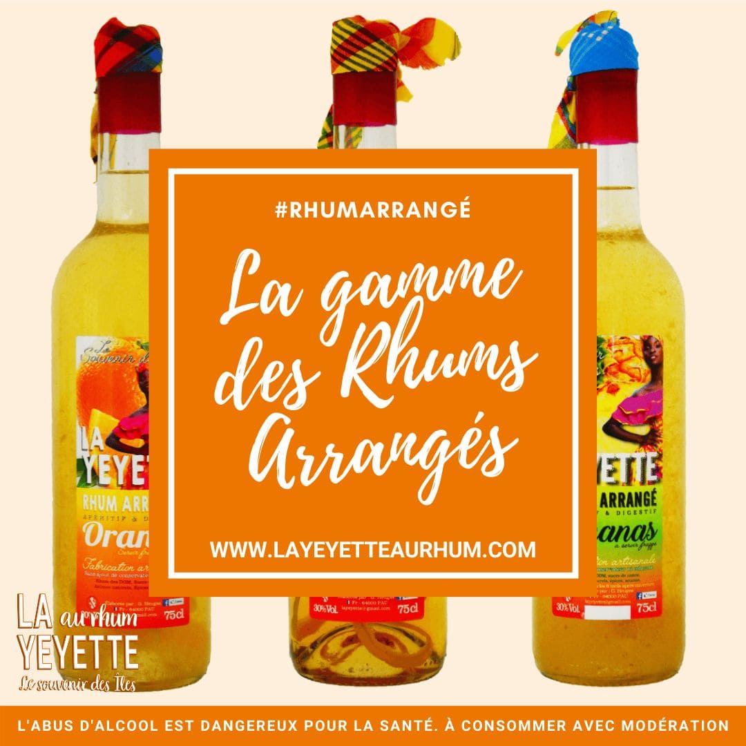 La boisson à base de rhum arrangé la yeyette au rhum site web e commerce